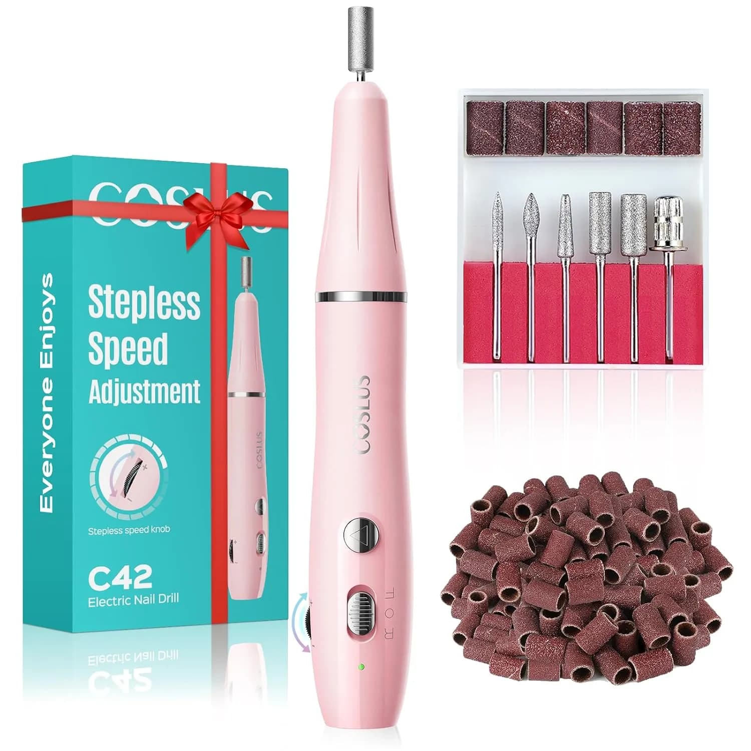 سوهان برقی ناخن بیسیم برند COSLUS مدل C42 — تصویر ۲