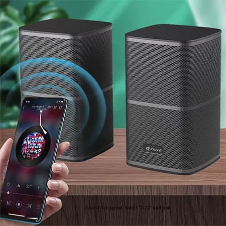 اسپیکر دسکتاپ باسیم و بلوتوثی کیسونلی مدل X26 — تصویر ۳
