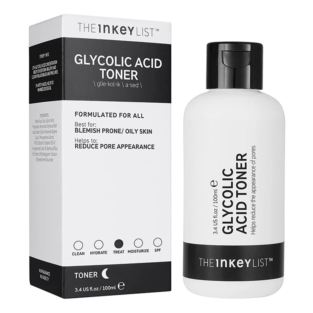 تونر لایه بردار و روشن کننده گلایکولیک اسید اینکی لیست The INKEY List Glycolic Acid Toner 100ml — تصویر ۱۱