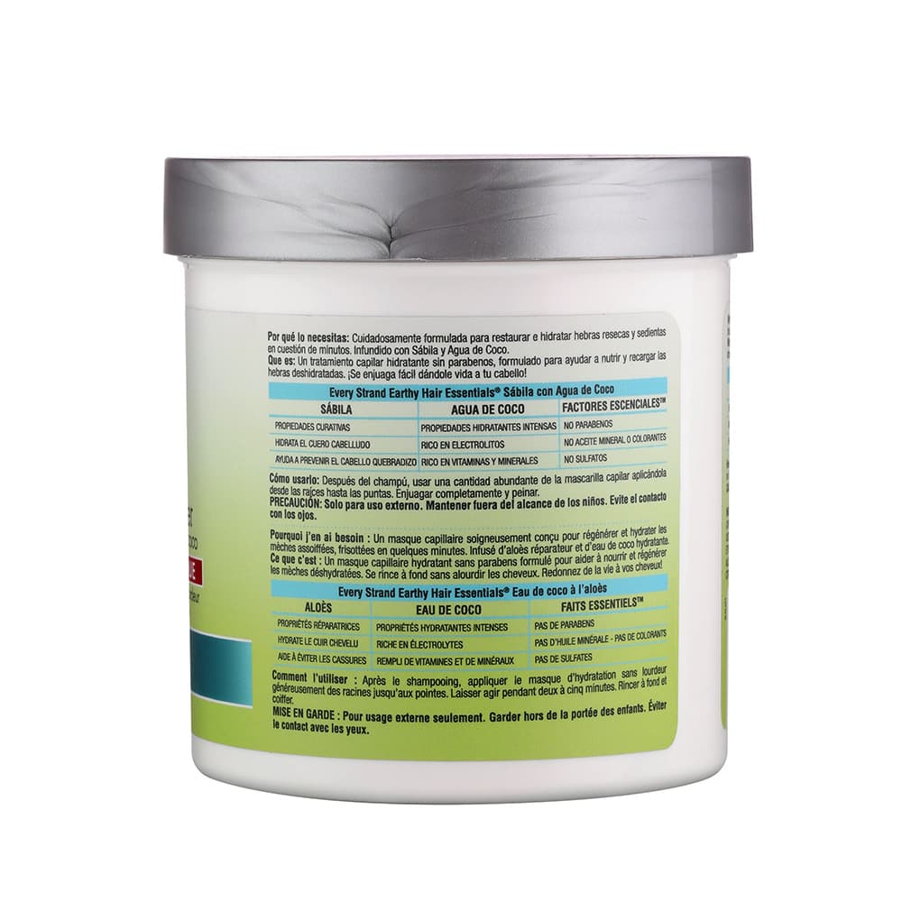 ماسک مو آبرسان آلوئه ورا و آب نارگیل بدون سولفات اوری استرند Every Strand Aloe Vera & Coconut Water Weightless Hydration Masque 425g — تصویر ۱۰