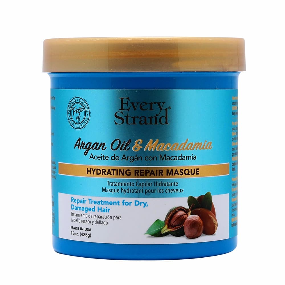 ماسک آبرسان مو روغن آرگان و ماکادمیا اوری استرند Every Strand Argan Oil with Macadamia Hydrating Hair Masque 425g — تصویر ۶