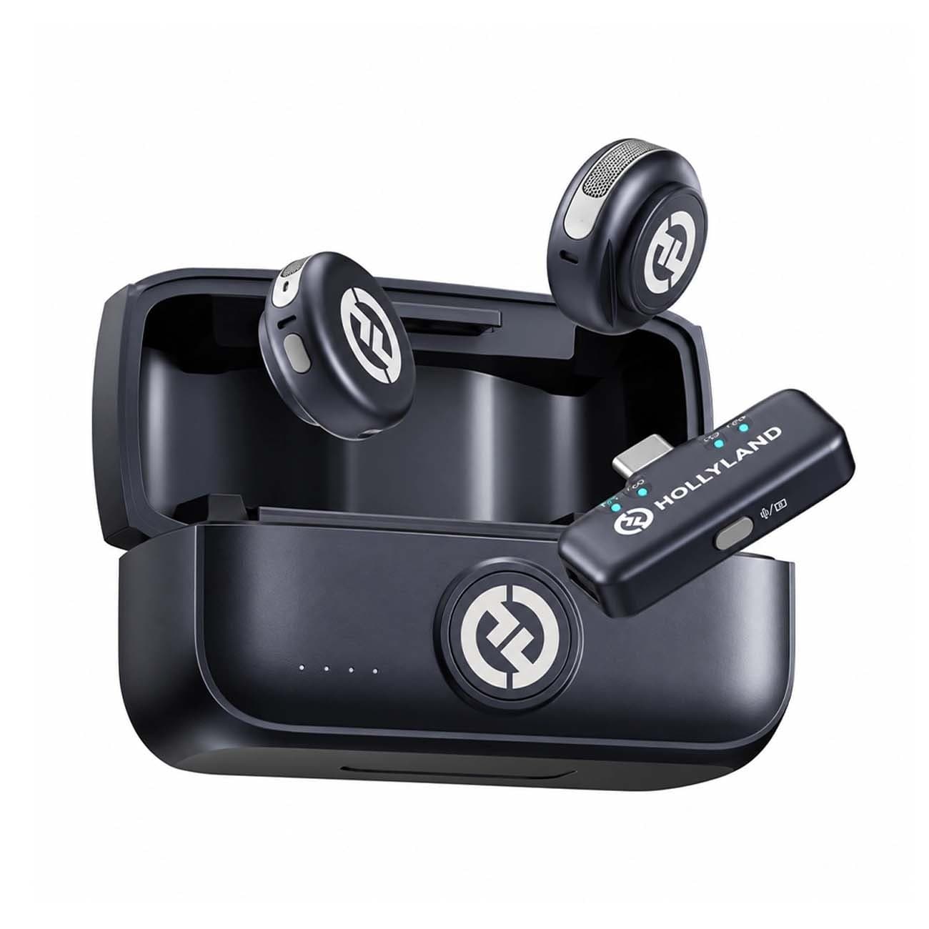 میکروفون یقهای بیسیم هالیلند Hollyland LARK M3 Combo 2TX + 1RX Wireless Lavalier Microphone