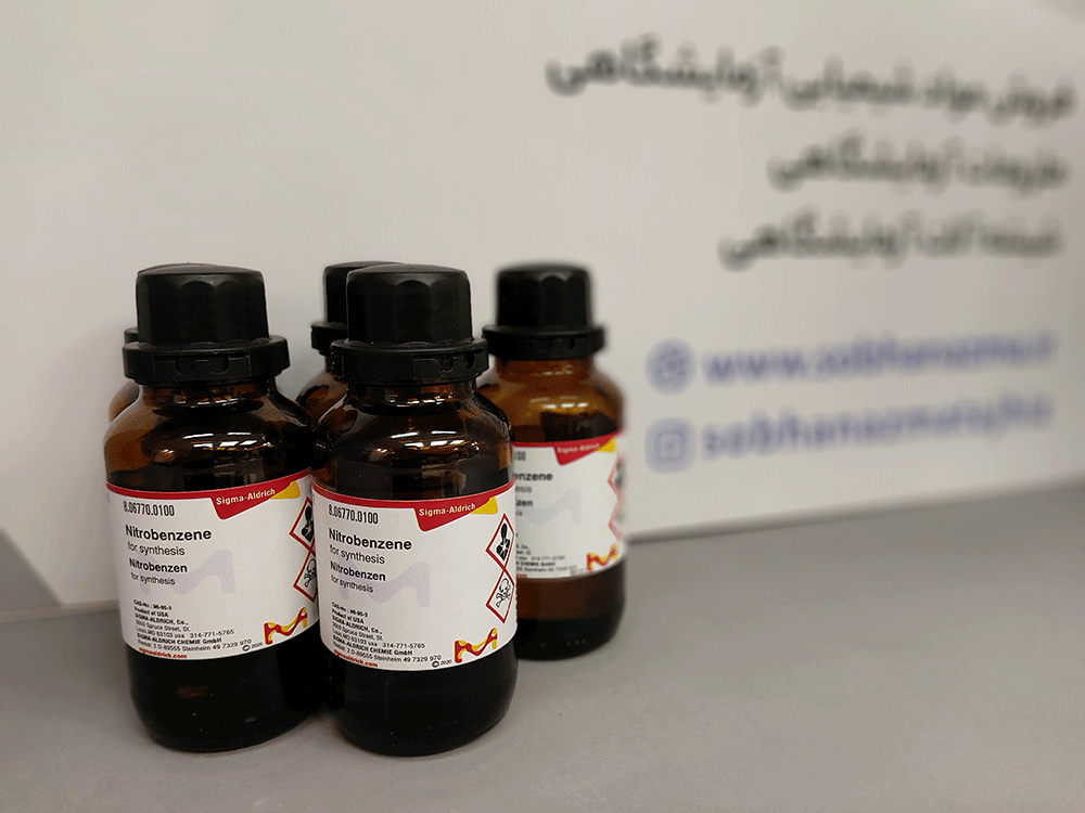 نیتروبنزن برای سنتز برند مرک کد 806770 | ۱۰۰ میلی لیتر — تصویر ۳