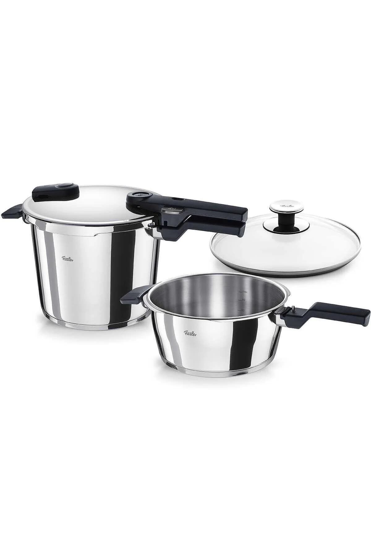 زودپز فیسلر ويتاكويك آبی دوقلو ليتر ٢/۵ و ۶ Fissler — تصویر ۳