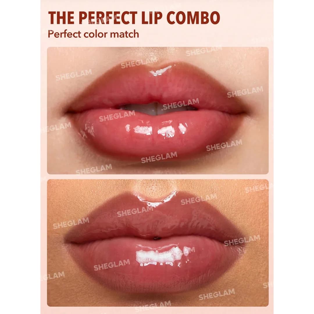 خط لب و لیپ گلاس دو طرفه شیگلم مدل Lip Rules Liner & Gloss رنگ Play Fair — تصویر ۱۰