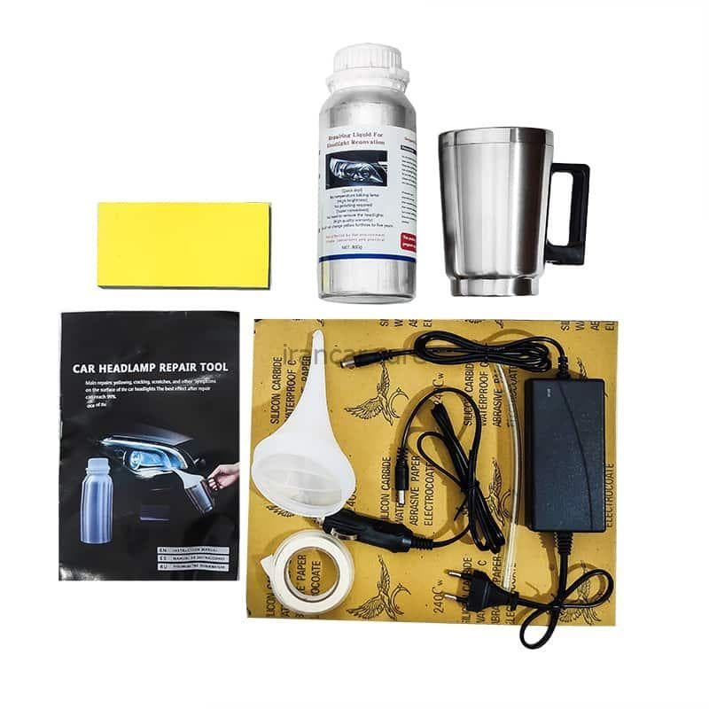 کیت دستگاه رفع ماتی و کدری چراغ ماشین مدل Car Headlight Restoration Kit — تصویر ۷