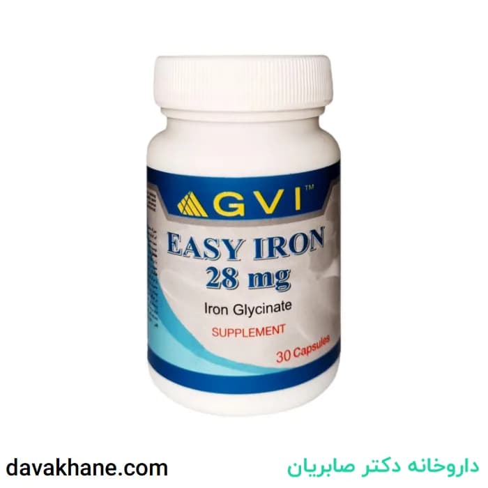 کپسول ایزی آیرون جی وی آی بسته 30 عددی — تصویر ۲