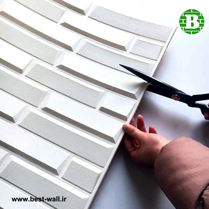 دیوارپوش فومی طرح شمش سفید وارداتی کد 05-114 ضخامت 8 میلیمتر — تصویر ۲