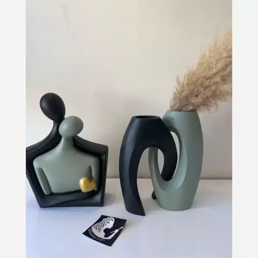 ست گلدان دوعددی و مجسمه دکوری روز عشق — تصویر ۲
