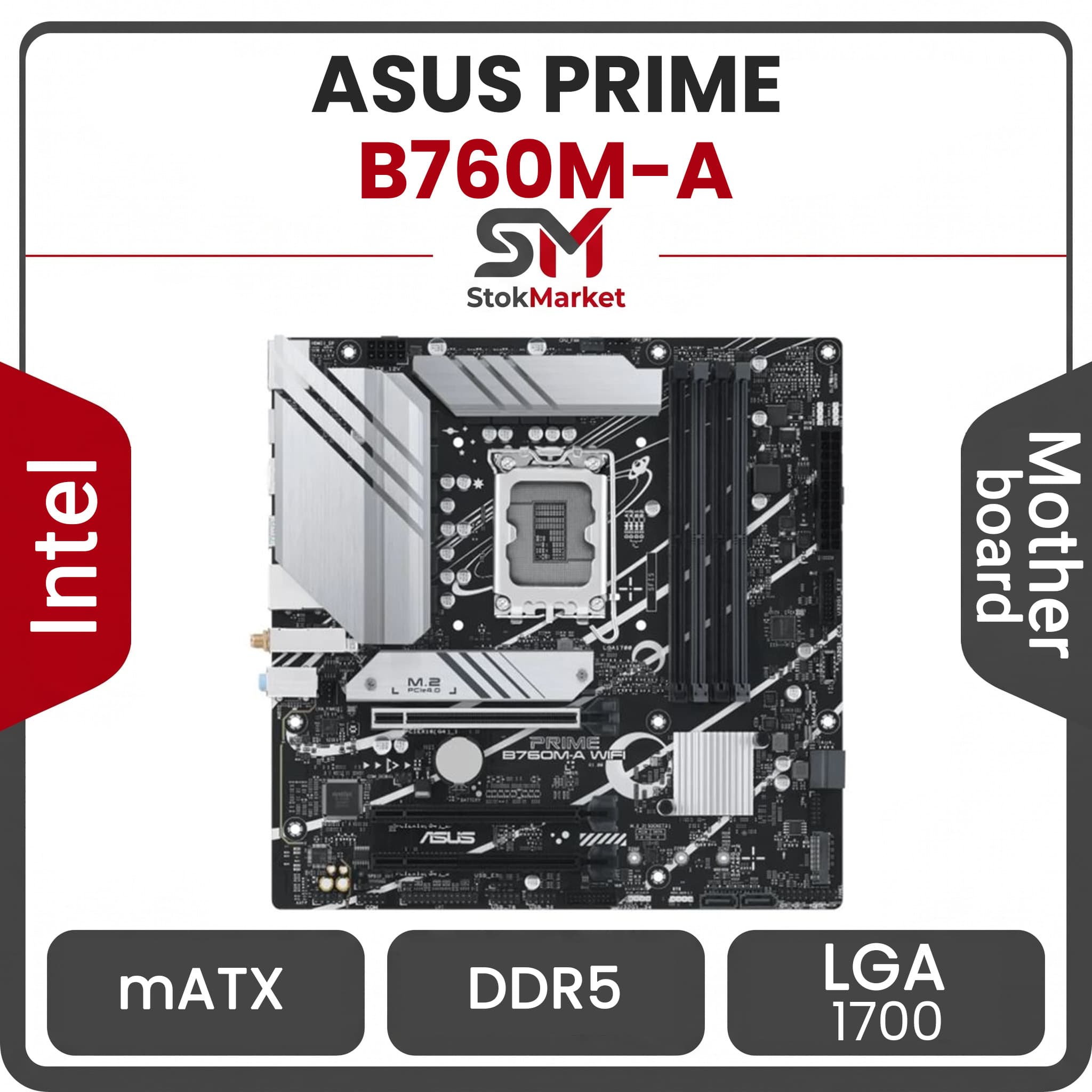 مادربرد ایسوس Motherboard Asus Prime B760M-A WIFI DDR5 — تصویر ۷