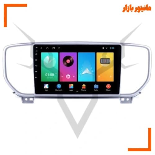 پخش کننده تصویری خودرو ووکس مدل C200 PRO مناسب برای کیا اسپرتیج