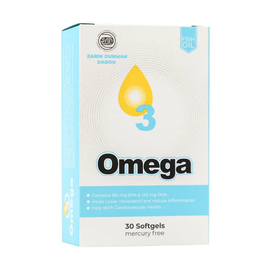 کپسول امگا 3 1000 میلی گرم زرین اورمان دارو 30 عدد — تصویر ۶