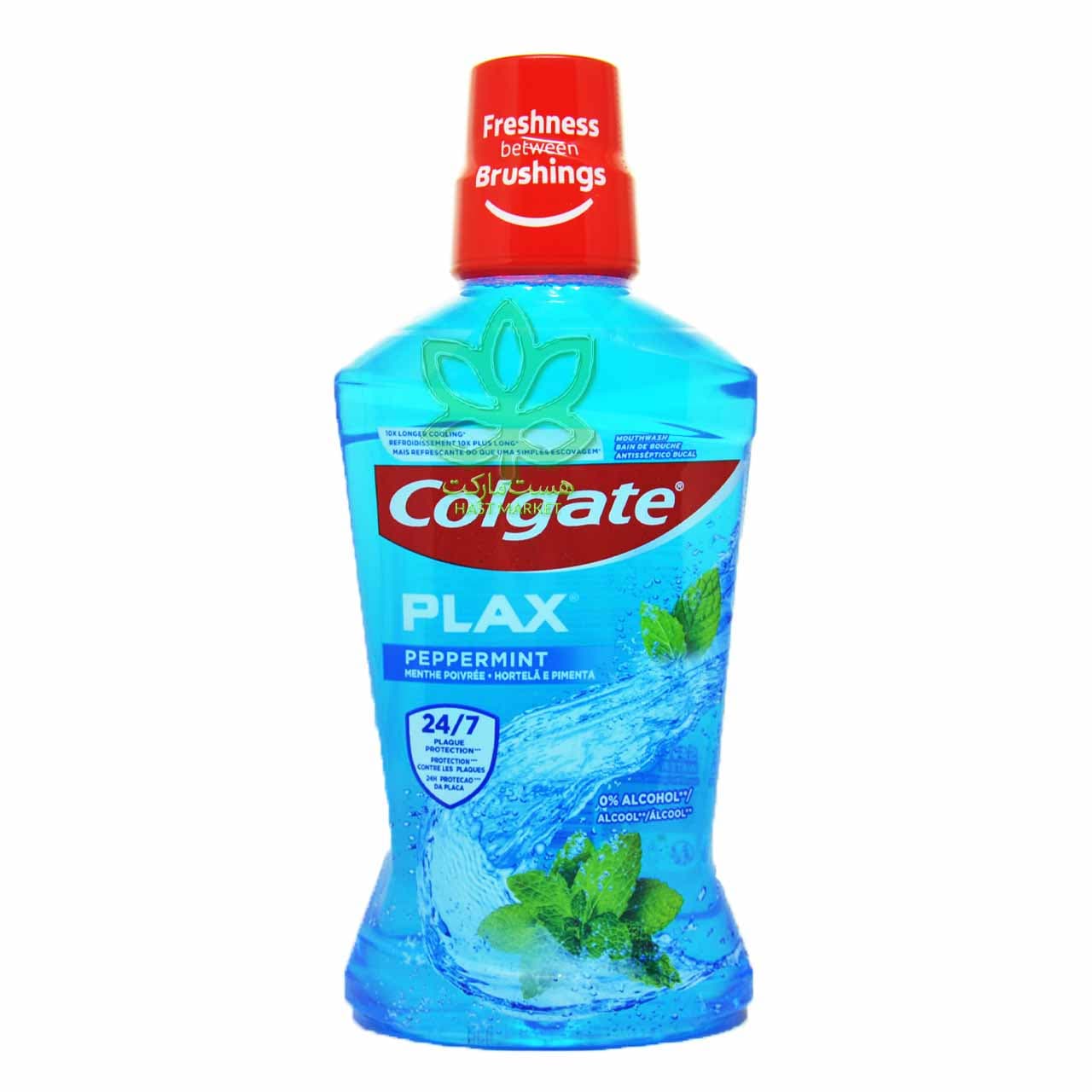 دهانشویه کولگیت نعنا فلفلی پلاکس 500 میل – colgate — تصویر ۳