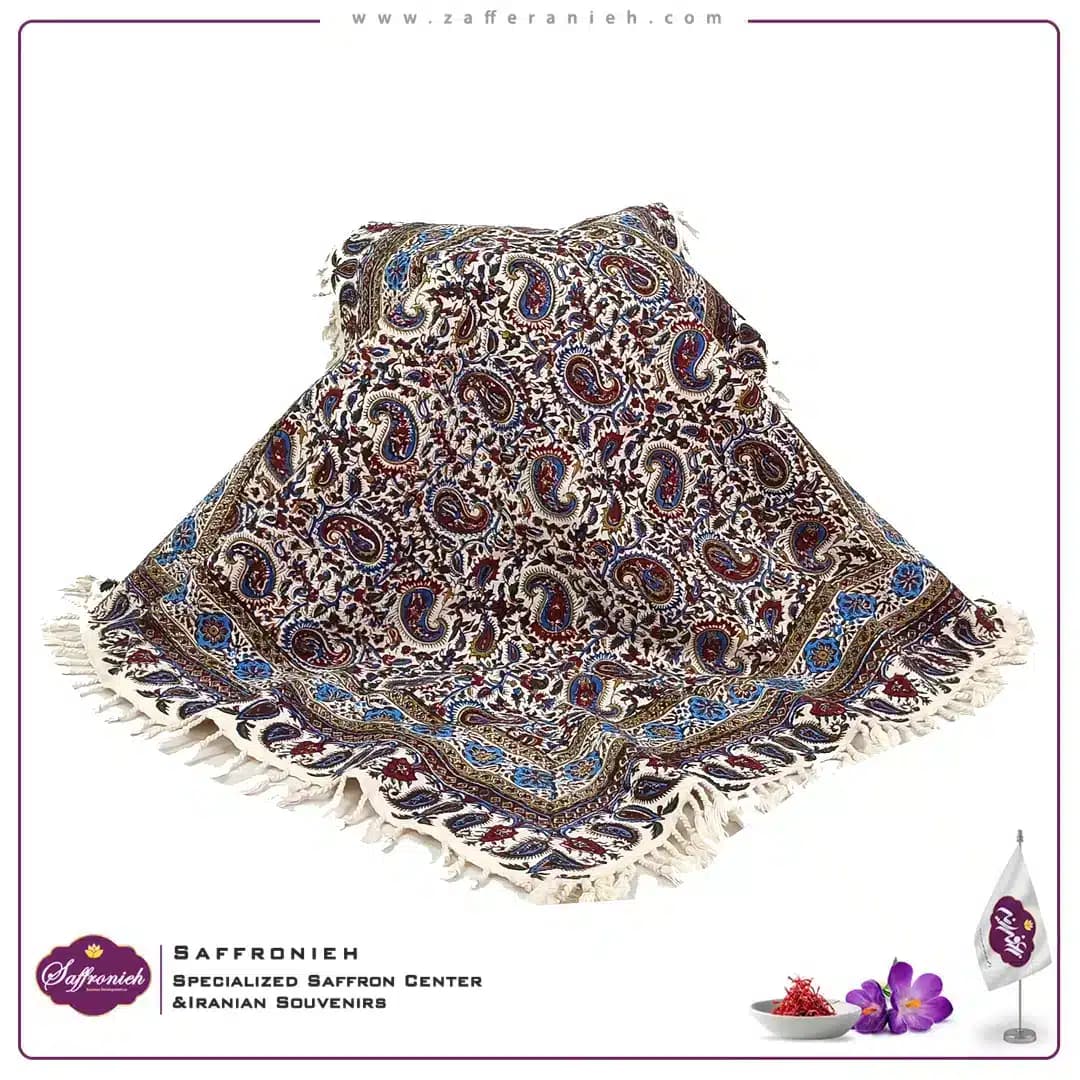 رومیزی قلمکار سنتی مربع – طرح FM20
