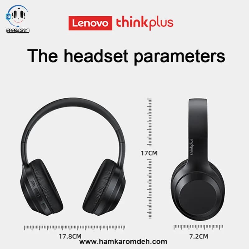 هدفون بی سیم Thinkplus TH10 لنوو (LENOVO) مشکی — تصویر ۲