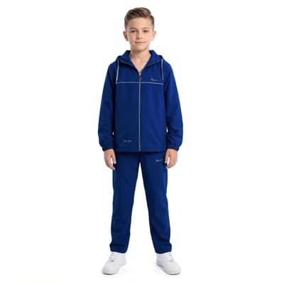 ست گرمکن شلوار بچه گانه آیرو طرح نایک DRI FIT | آبی — تصویر ۲