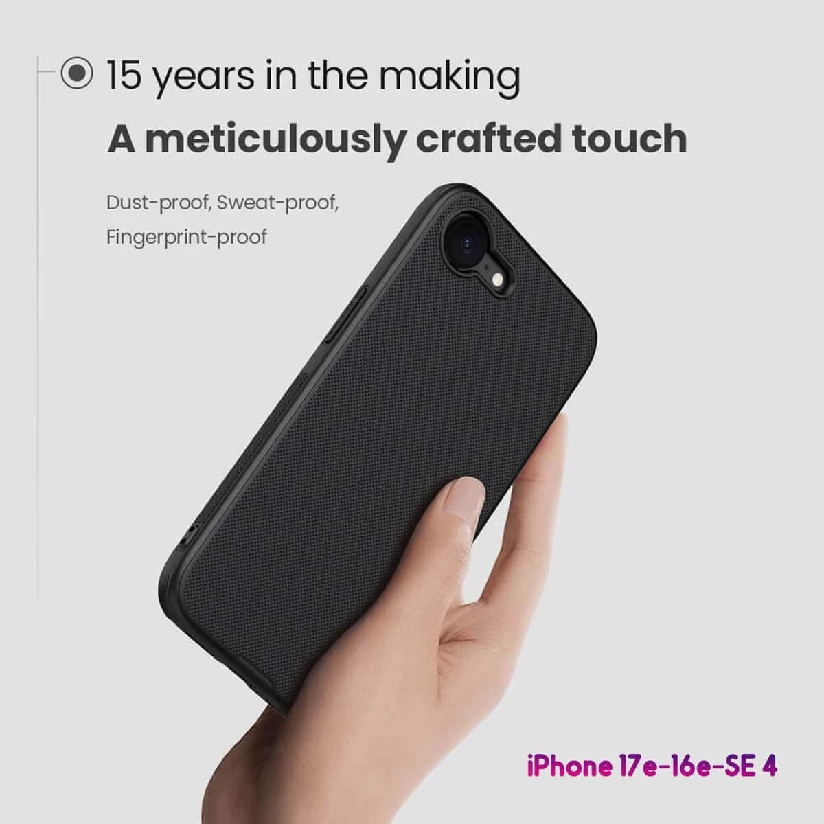 قاب ضدضربه مگنتی iPhone 17e مارک نیلکین مدل Super Frosted Shield Pro Magnetic — تصویر ۱۲