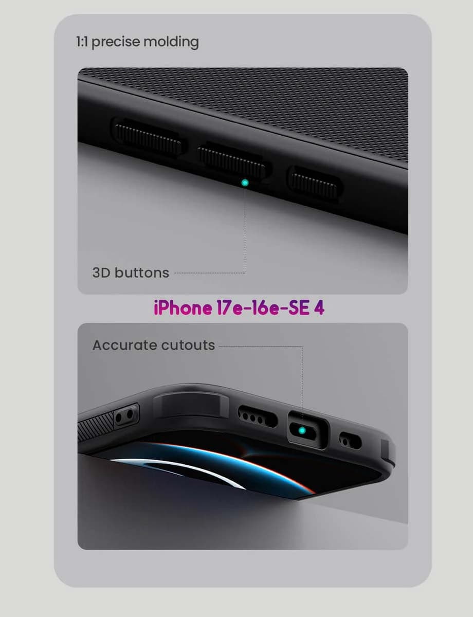 قاب ضدضربه مگنتی iPhone 17e مارک نیلکین مدل Super Frosted Shield Pro Magnetic — تصویر ۷