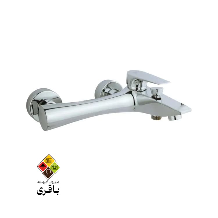 شیر حمام مدل آتیس کروم راسان — تصویر ۶