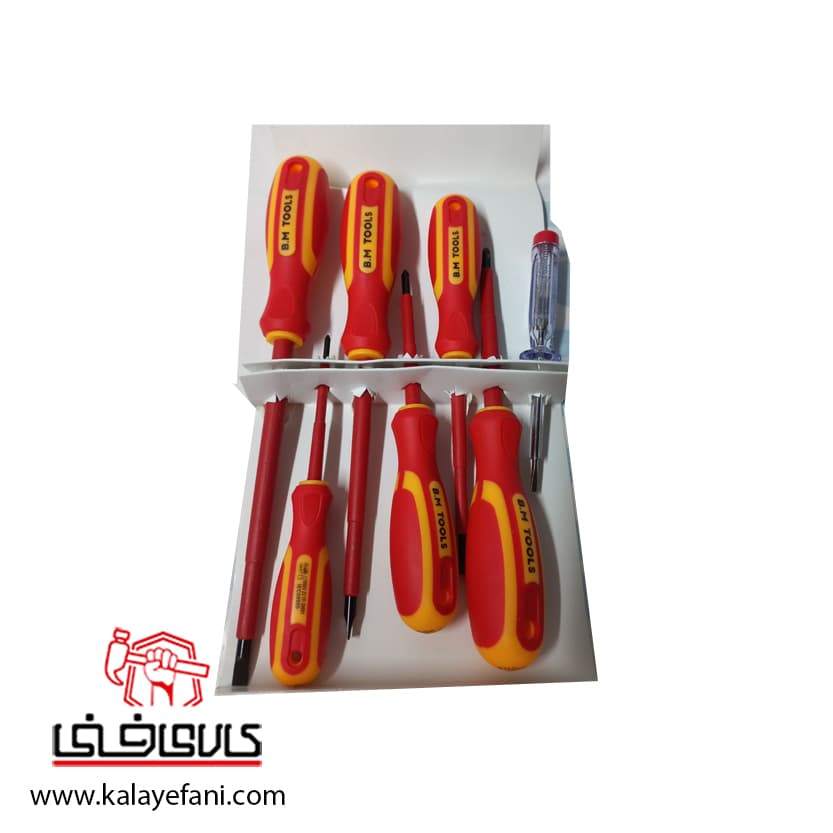 پیچ گوشتی بی ام (B.M) 7 عددی عایق برق مدل 0207S-VDE — تصویر ۶