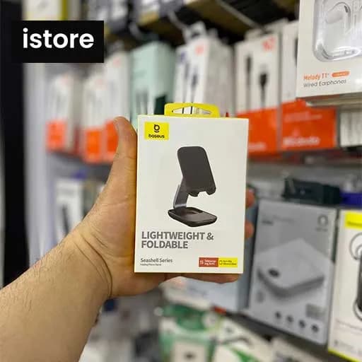 هولدر و پایه نگهدارنده رومیزی باسئوس Baseus seashell series folding phone stand — تصویر ۸