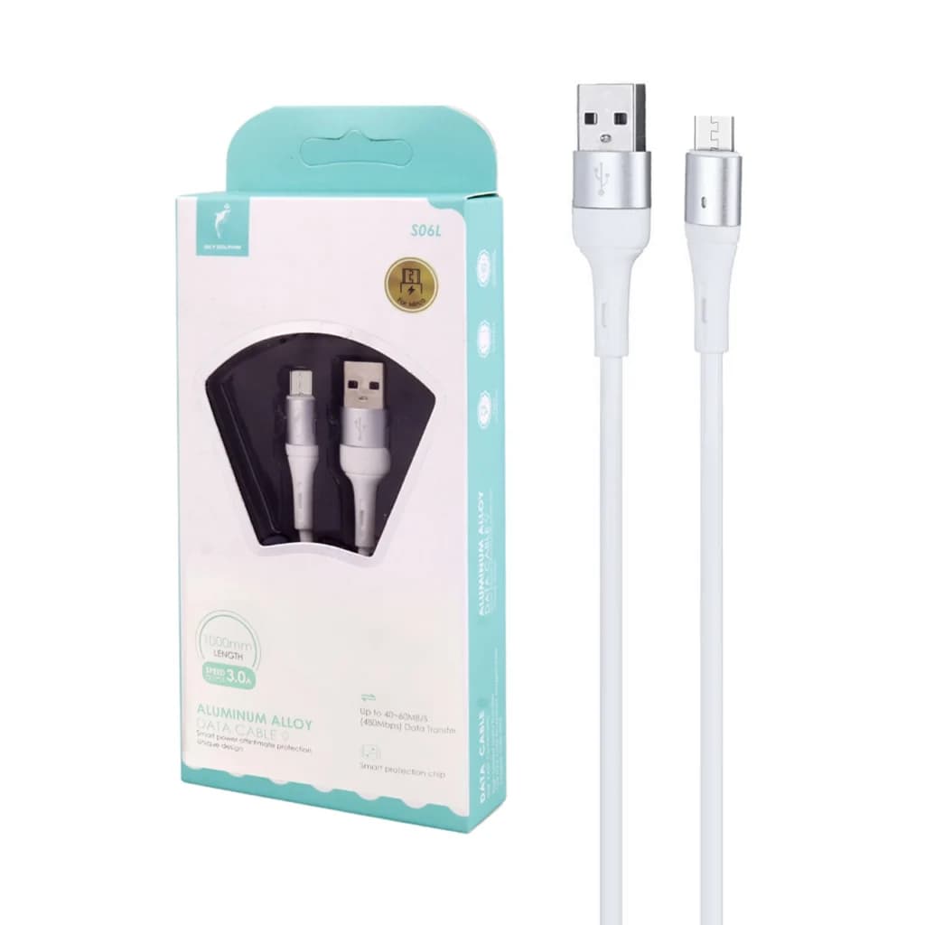 کابل شارژ فست اندروید SKY DOLPHIN مدل S06V – سفید – TCO — تصویر ۵