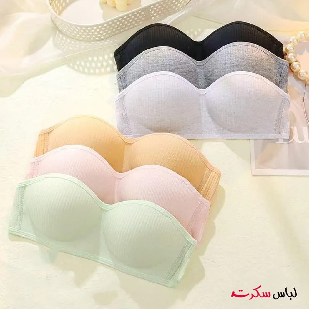 سوتین دکلته اسفنجی بدون فنر دخترانه ls8390