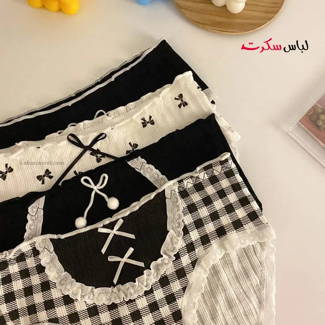 شورت فانتزی پاپیون بسته 2عددی ls505 — تصویر ۶
