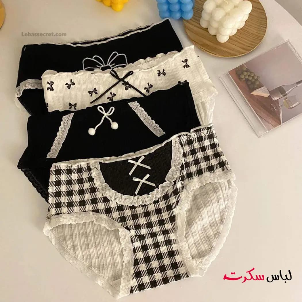 شورت فانتزی پاپیون بسته 2عددی ls505 — تصویر ۳