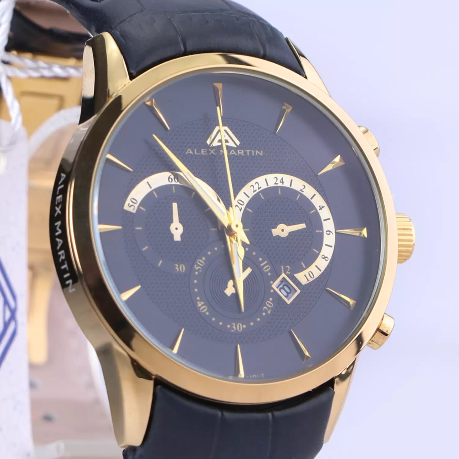 ساعت مچی مردانه الکس مارتین بند چرم مشکی AM7136/1G — تصویر ۶