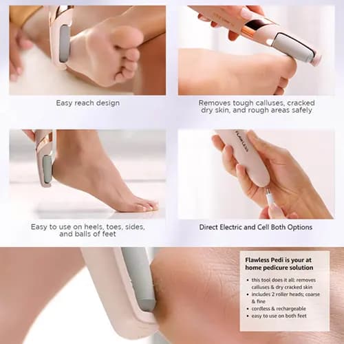 سوهان و سنگ پا برقی دو سرعته CALLOUS REMOVER — تصویر ۴