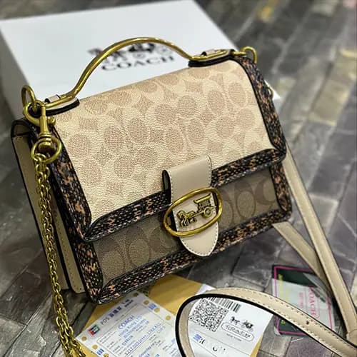 کیف چرم زنانه برند کوچ Coach کد 4 — تصویر ۹