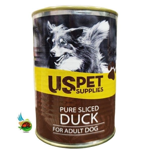 کنسرو نچرال سگ بالغ یو اس پت طعم اردک Uspet with duck وزن ۴۰۰ گرم — تصویر ۲