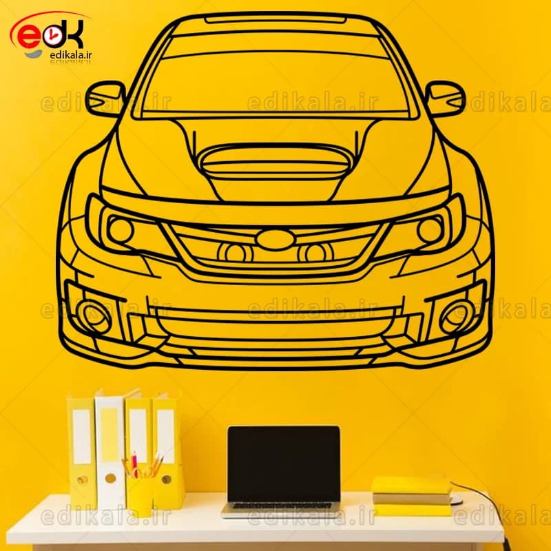 تابلو طرح ماشین سوبارو شماره 1 با چراغ نئون+آداپتور+با انتخاب سایز دلخواه