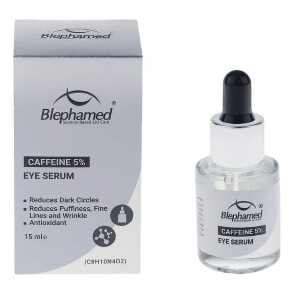 کرم دور چشم ضد پف و تیرگی حاوی کافئین بلفامد / Blephamed مناسب برای کاهش تیرگی و پف زیر چشم حجم 15 میلیلیتر — تصویر ۲