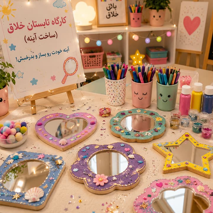 ورودی کارگاه تابستان خلاق (ساخت آینه) — تصویر ۲
