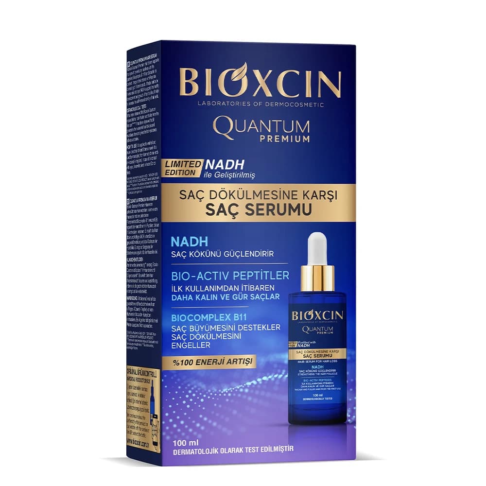 سرم ضدریزش و تقویتکننده مو بیوکسین سری QUANTUM PREMIUM حاوی NADH حجم 100 میلیلیتر — تصویر ۲