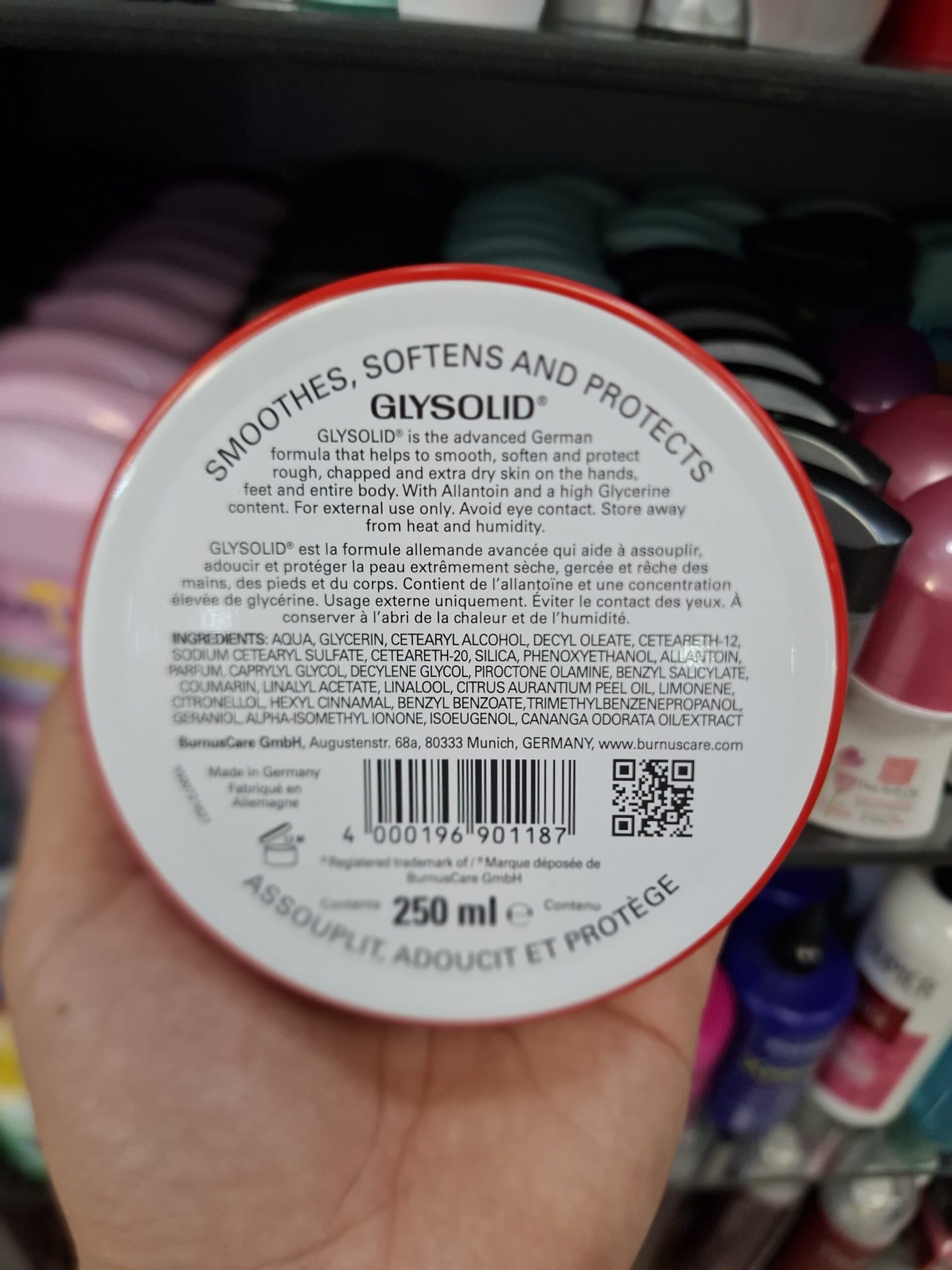 کرم مرطوب کننده گلیسولید Glysolid حجم 250 میل — تصویر ۷