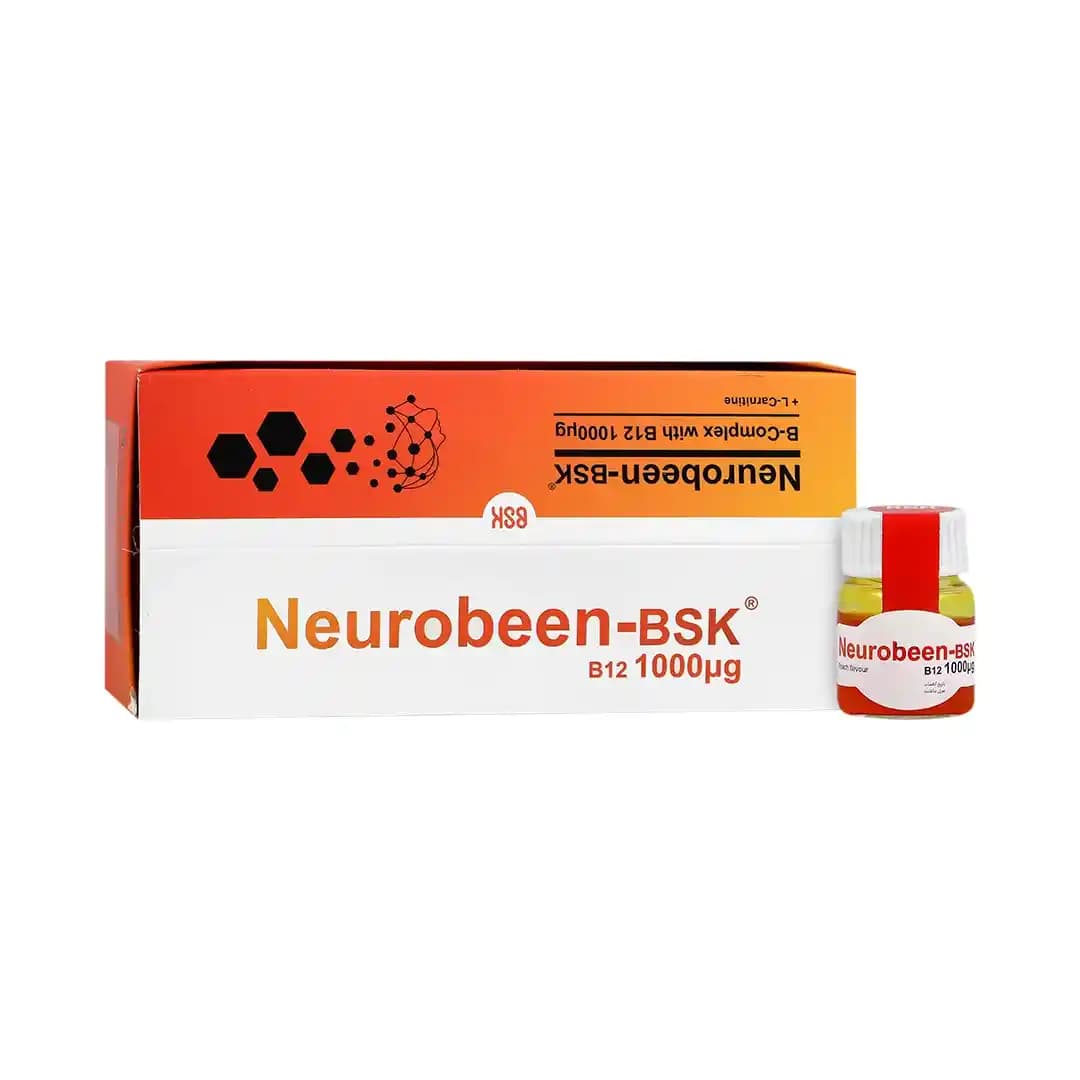 شات نوروبیون 1000 میکروگرم بی اس کی بنیان سلامت کسری 10 عددی/BSK Neurobeen 1000 mcg 10 Shots — تصویر ۳