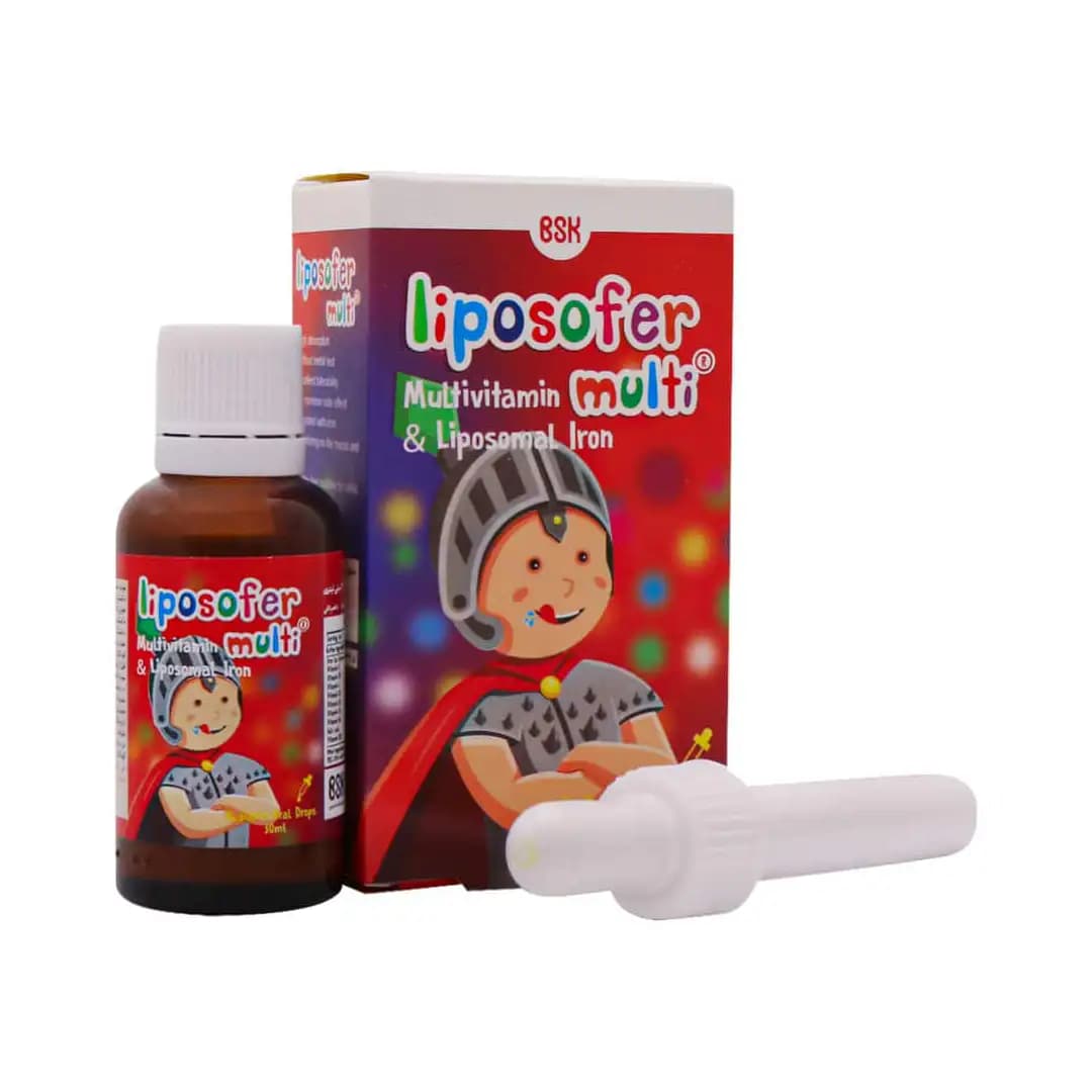 قطره خوراکی آهن لیپوزوفر مولتی بی اس کی 30 میلی لیتر/BSK Liposofer Multi Oral Drops 30 ml — تصویر ۳