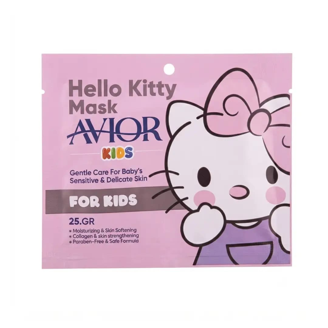 ماسک صورت ورقه ای کودک اویور مدل هلو کیتی/Avior Hello Kitty Children’s Face Mask