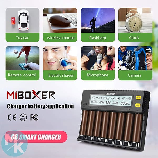 شارژر باتری برند miboxer مدل c8 — تصویر ۶