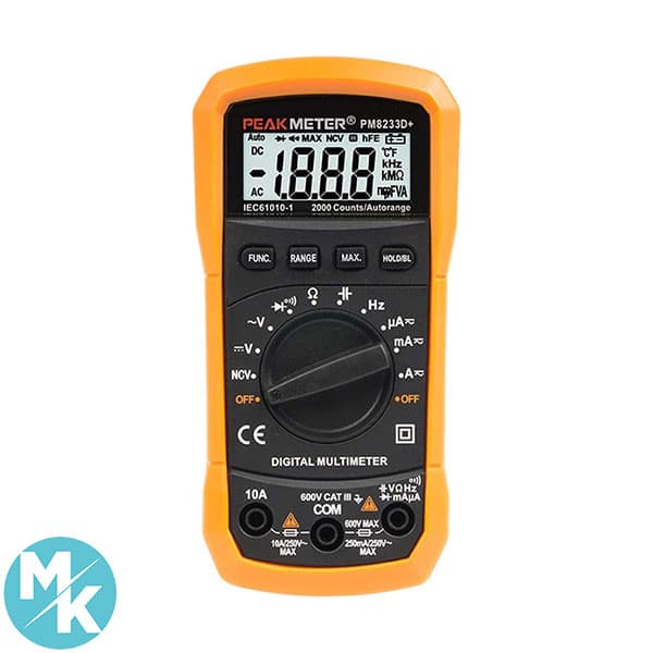 مولتی متر دیجیتال برند VerneAnn مدل PM8233D