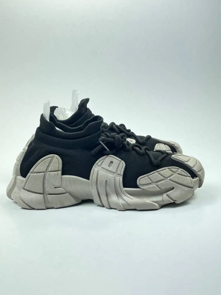 کتونی کشبافت تزریق مستقیم بالنسیاگا BALENCIAGA بندی مشکی زیره طوسی
