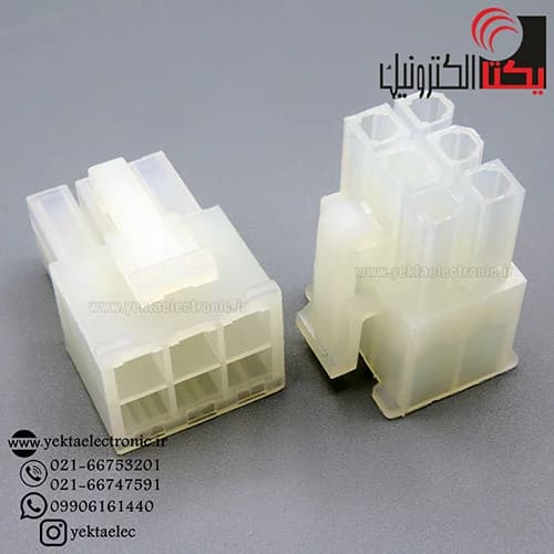 کانکتور 6پینATX مادگی (3*2پین ) مولکسی
