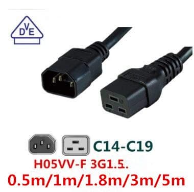 کابل c19 به c14 سرور (بک تو بک) برند لمونتک — تصویر ۵