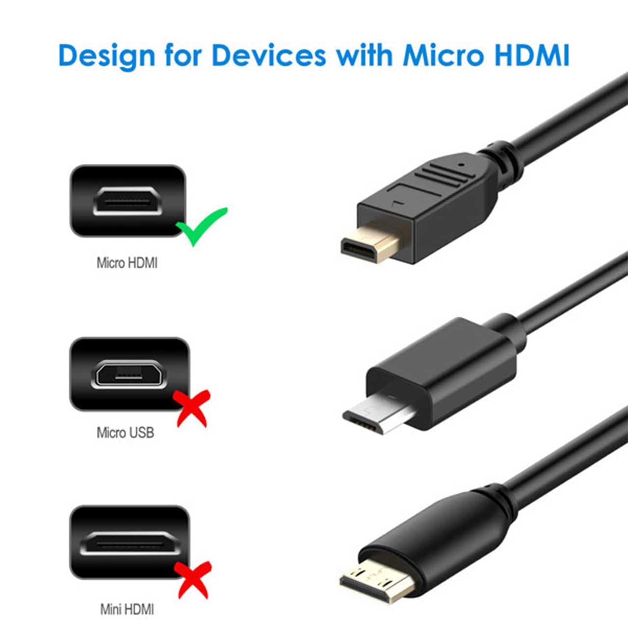 کابل تبدیل HDMI به Micro HDMI یوگرین 1.5 متری Ugreen HD127 30102 — تصویر ۱۱
