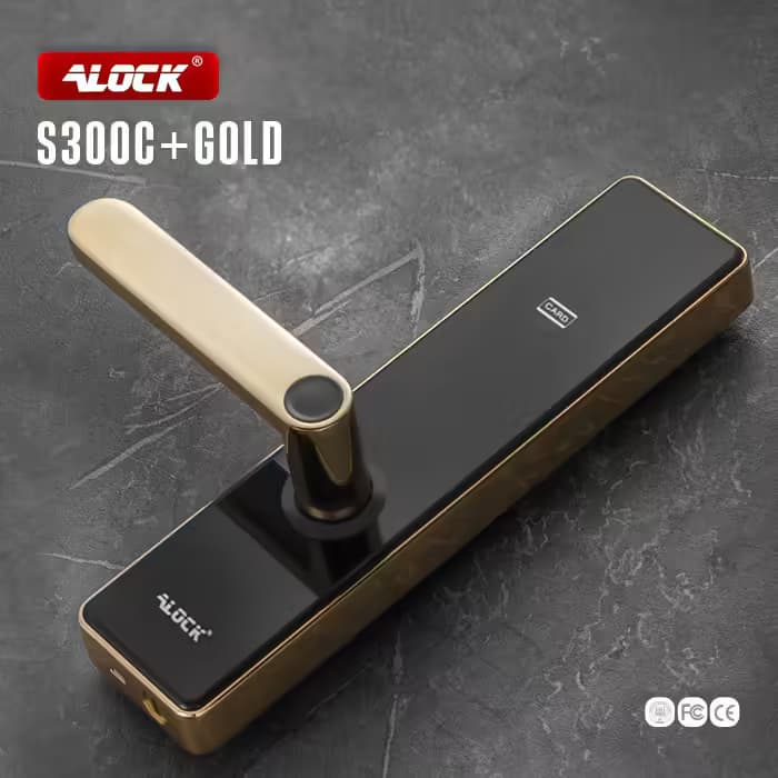 دستگیره کارتی هتلی ALOCK مدل S300C+ GOLD (آنلاین) — تصویر ۴