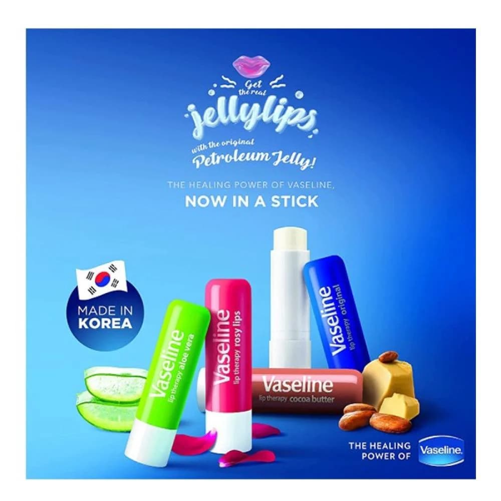 بالم لب وازلین آلوورا 4.8 گرمی Vaseline Aloe Vera Lip Care — تصویر ۷