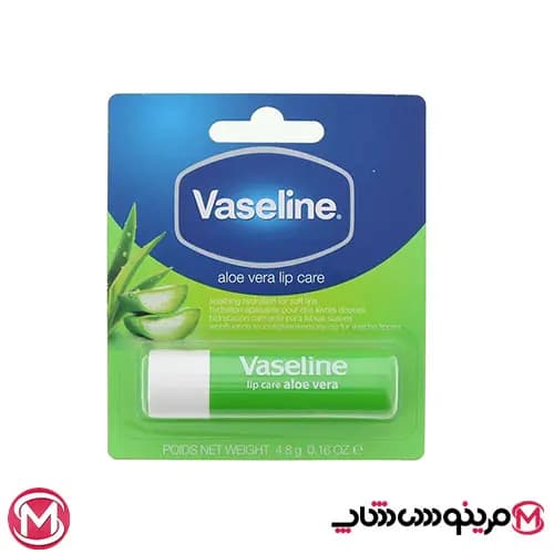 بالم لب وازلین آلوورا 4.8 گرمی Vaseline Aloe Vera Lip Care — تصویر ۱۲